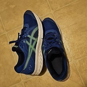 Asics Kids' Grade School Jolt 2 Running Shoes - Size 7 - Color Blue/Green